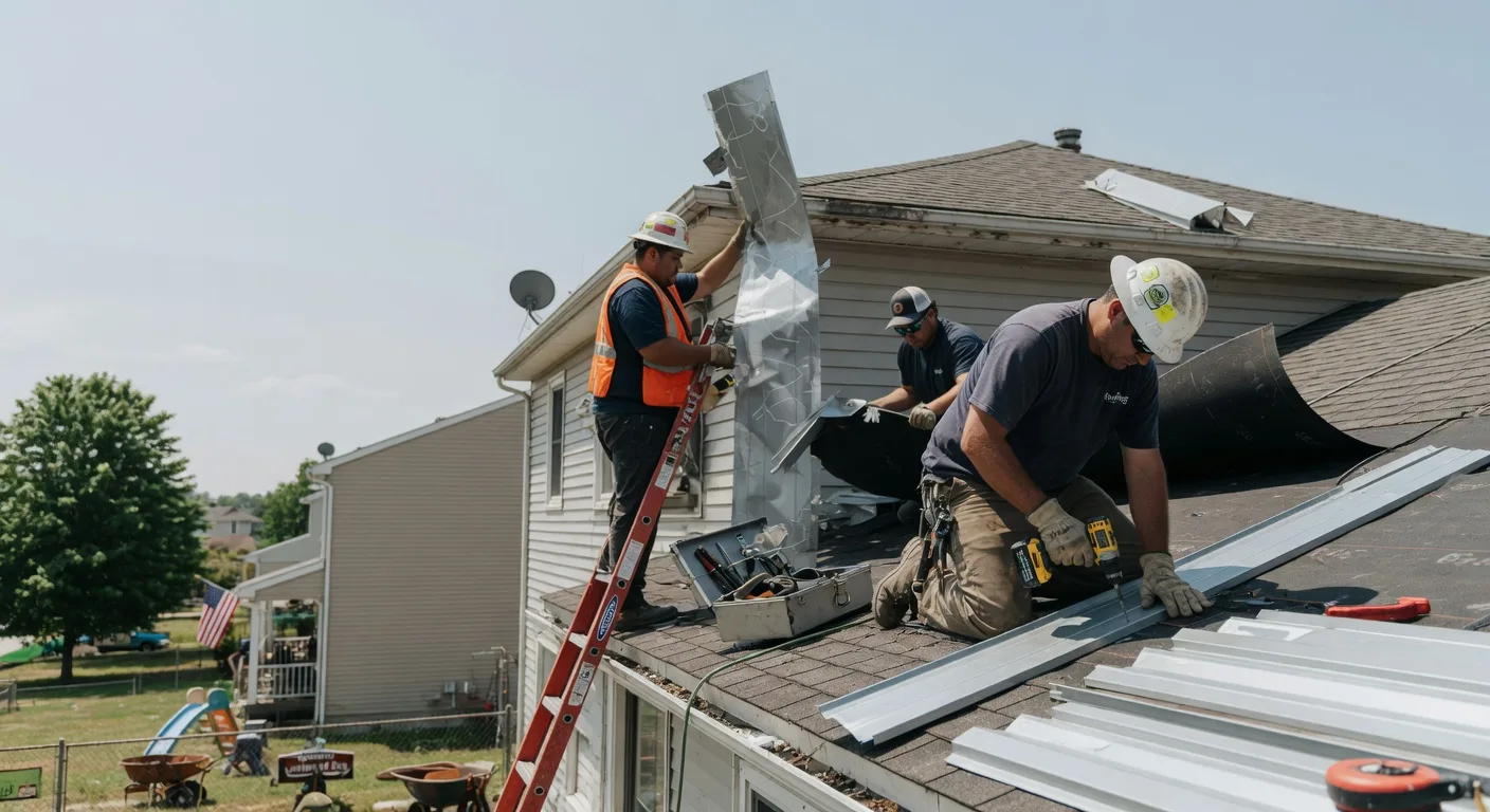 Storm Damage Metal Roof Repair in Wrightsville Beach, NC